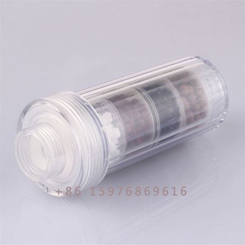 4 layer New Design Anti Lime Scale KDF Tourmaline Balls Spa Filtered Shower Head Water Filter