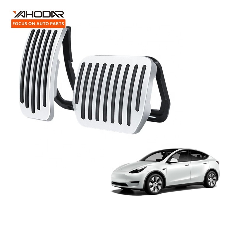 Auto Accessories Anti-Slip Performance Aluminum Gas Brake Pedal Cover For Model 3 Model Y