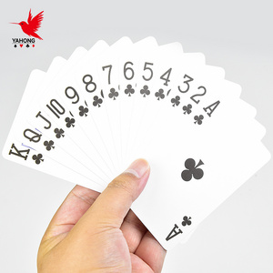 Cheap customised logo paper poker personalized print on demand custom playing cards in bulk