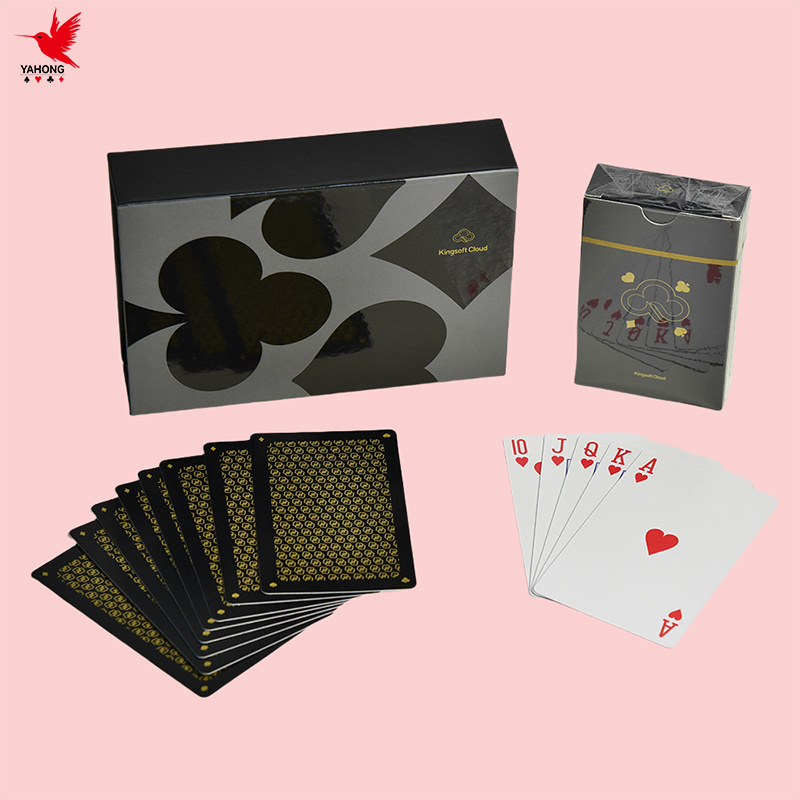 Free Sample Custom Design LOGO Poker Deck Game Waterproof Printing Wholesale Paper Playing Cards With Box