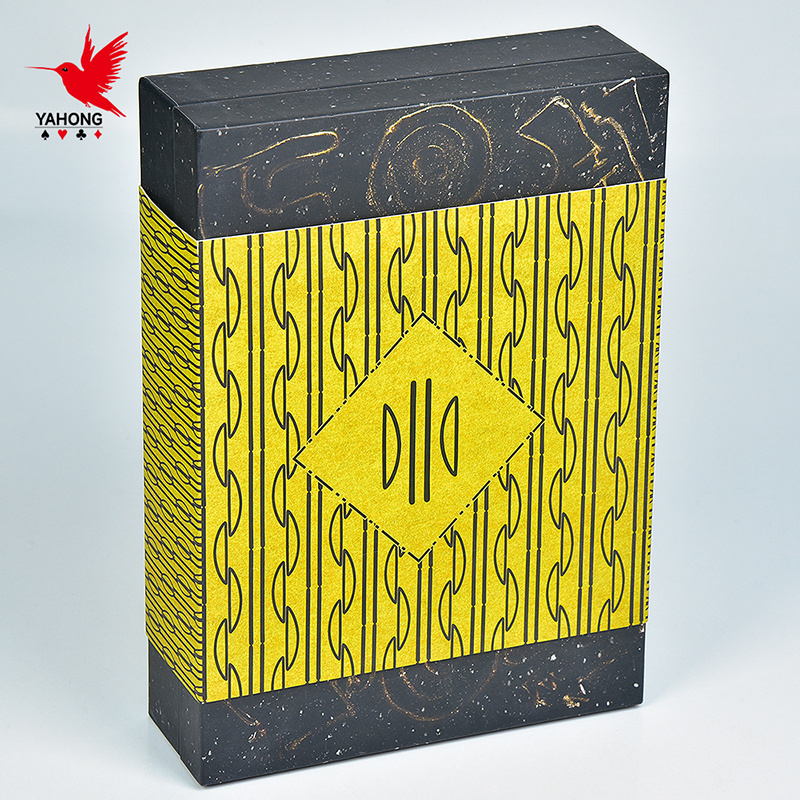 Manufacturer's Durable Plastic Tarot Cards with Gold Foil Box Packing and Guidebook Customizable Logo for Playing Poker