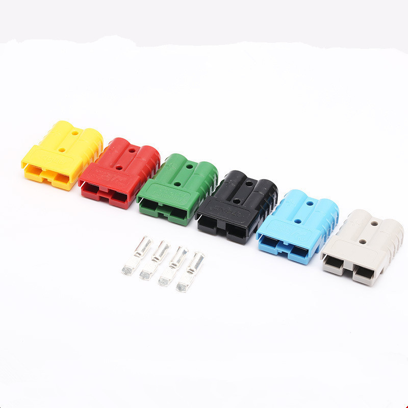 Battery plug electric charging head high current terminal quick connector