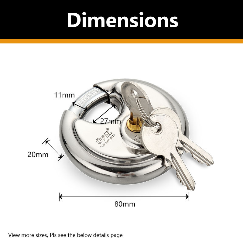 Lock Manufacturer Product Waterproof Dustproof Discus Padlock for wholesales