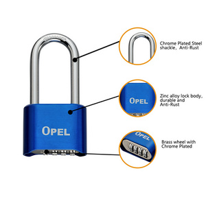 OPEL Mini Digital Unlock Padlock Without Key Security Padlock Custom Color Lock