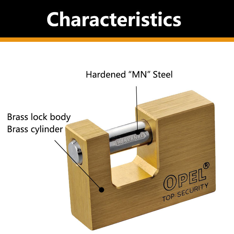 Candado Monobloque Anticizalla Solid Monoblock Padlock Brass Lock