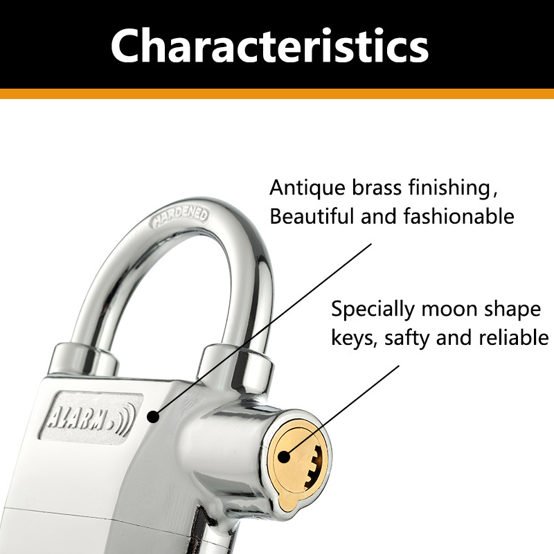 OPEL Hot Selling Horizontal Bar Padlock Alarm Lock Bulk Padlocks With Great Price