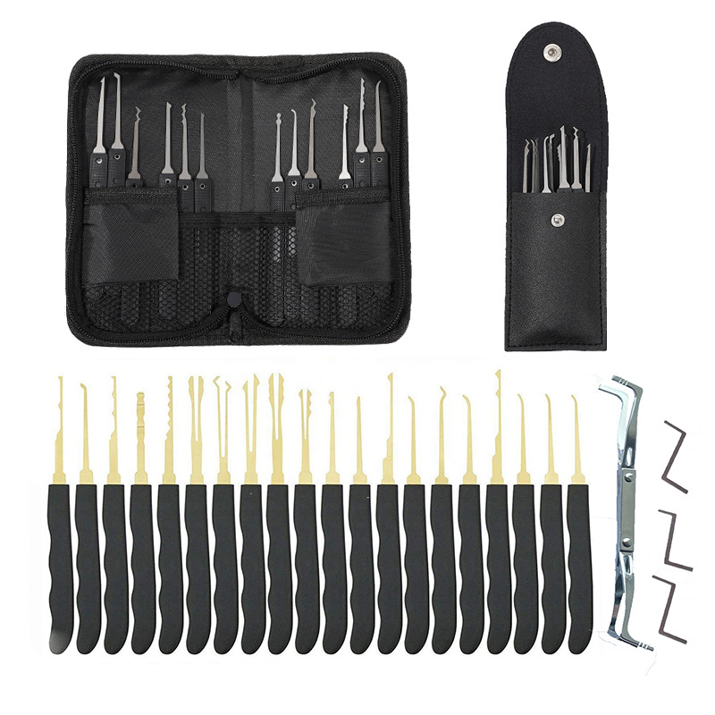 Brand new set lockpicking tools transparent practice door lock pick tool with high quality