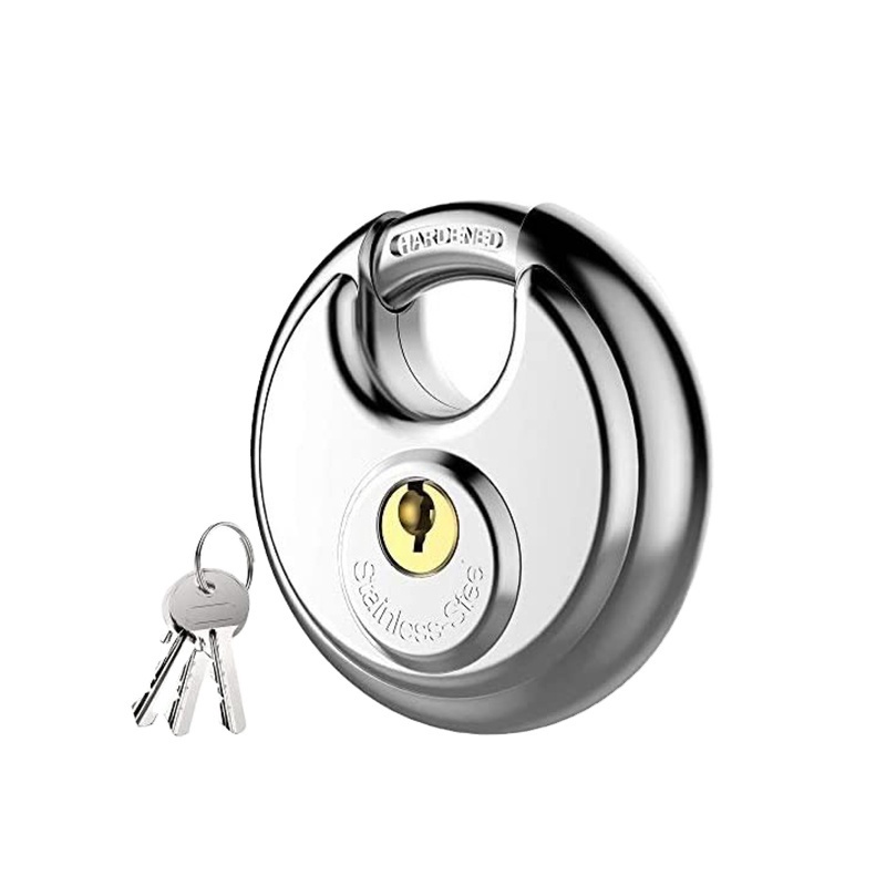 HEHE Custom size Waterproof Padlock Stainless Steel Round Cake Tray Padlock with great price