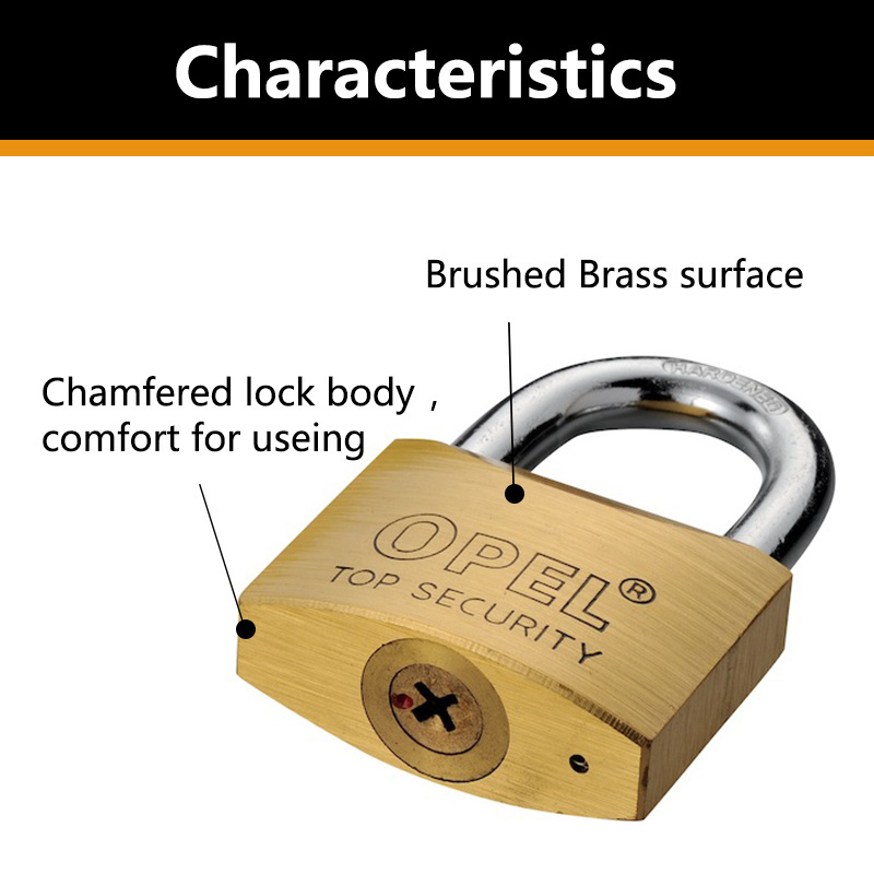 OPEL Custom Luxury Rekeyable Brass Safety Padlocks And Keys Box In Bulk