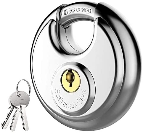 70mm 201/304 Stainless Steel Round Disc Globe Padlock