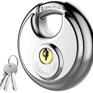 70mm 201/304 Stainless Steel Round Disc Globe Padlock