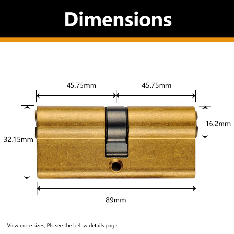 high quality Euro pin door cylinder lock