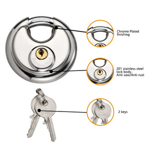 HEHE Custom size Waterproof Padlock Stainless Steel Round Cake Tray Padlock with great price