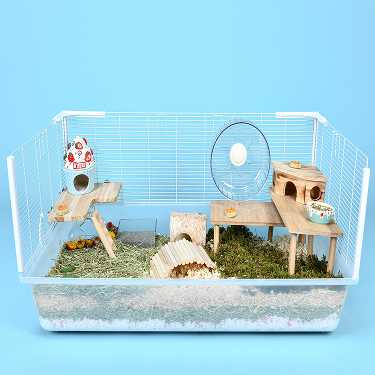 Factory Customized High Quality Hamster Cage Transparent Apartment Cage Reducing Odor Accumulation And Barrier-Free Interaction