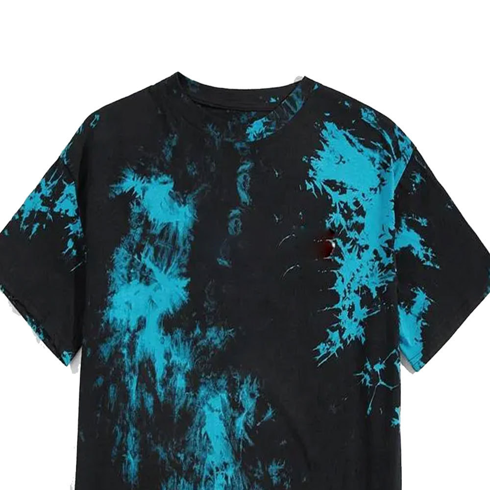 Cheap Wholesale Custom Logo Crew Neck T-shirt Oversized 95% Cotton 5% Spandex Tie Dye T Shirt For Men