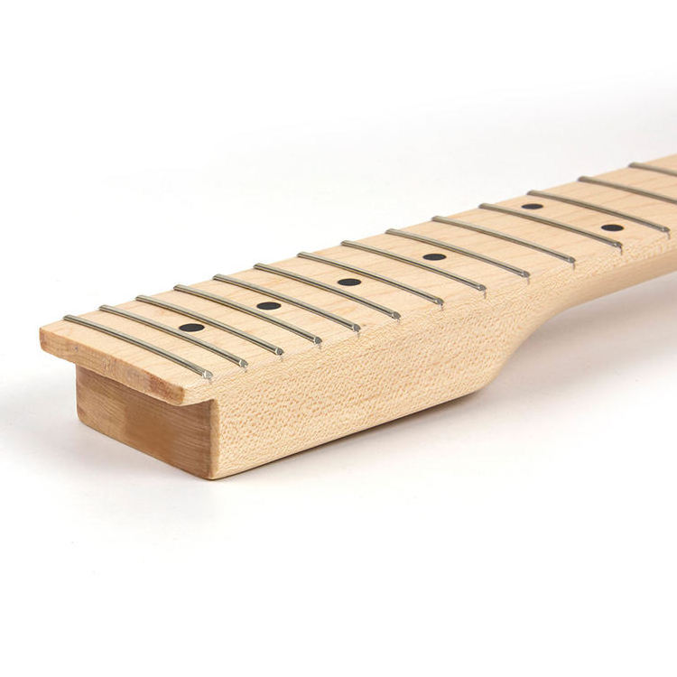 Yasen 22 Frets 25.5 Inch Scale Guitar Neck Replacement Nature Maple wood DIY unfinished electric guitar neck