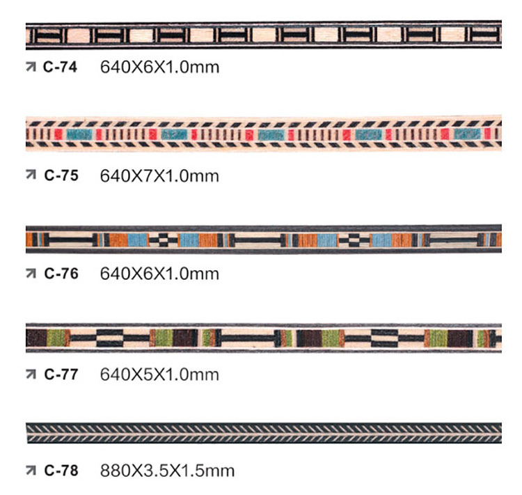 Colorful wood Beading Purfling Strip Guitar Binding for Acoustic Classical Guitar Ukulele Mandolin