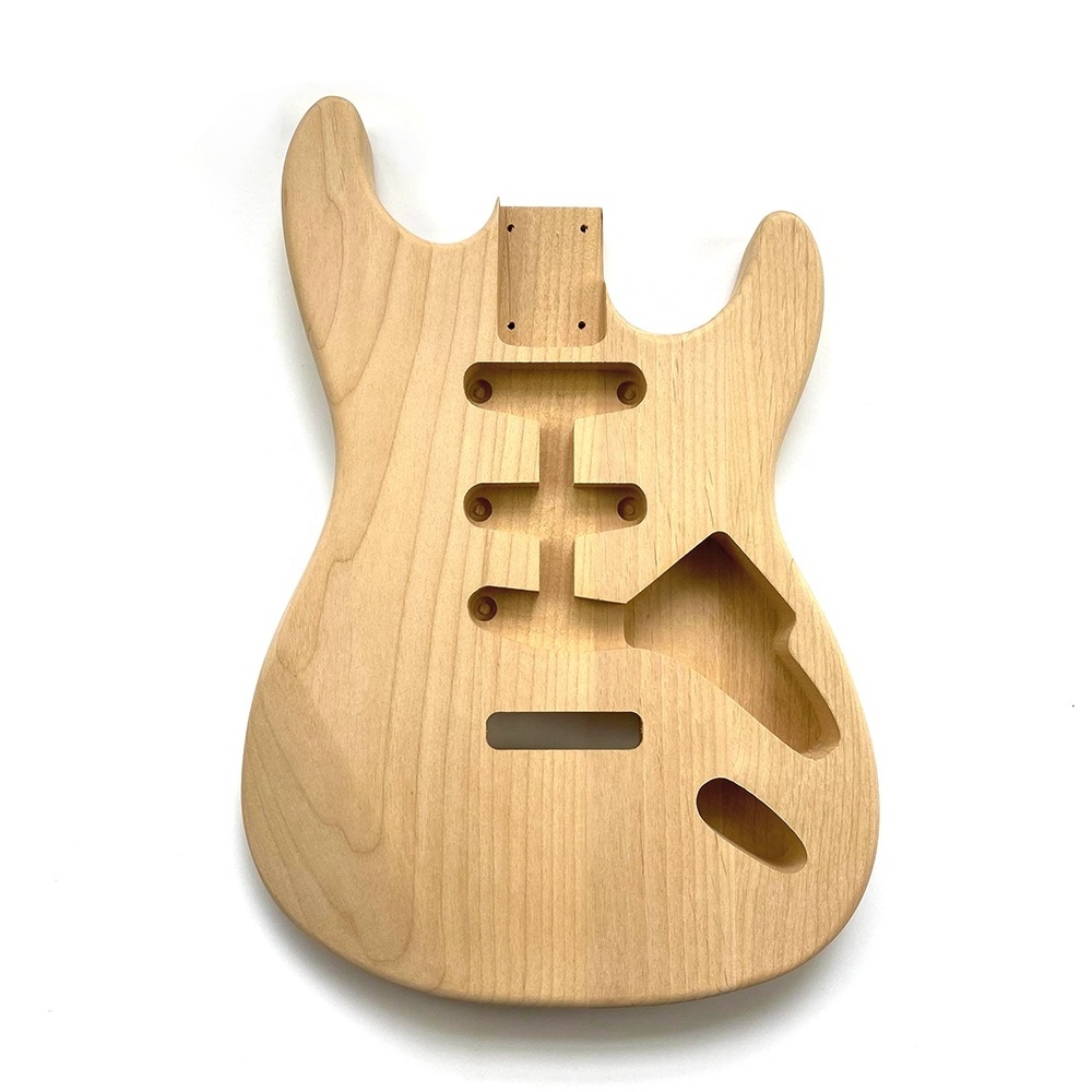 Custom Electric Guitar Body Alder Unfinished ST Guitar body for DIY Electric Guitar Kit