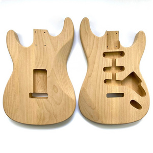 Custom Electric Guitar Body Alder Unfinished ST Guitar body for DIY Electric Guitar Kit