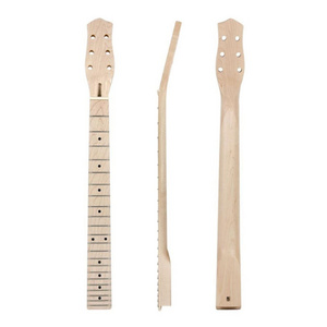 Yasen 22 Frets 25.5 Inch Scale Guitar Neck Replacement Nature Maple wood DIY unfinished electric guitar neck