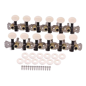 Hot Sale 6L+ 6R 12 Strings Acoustic Guitar Tuning Pegs Mandolin Machine Head with Single Hole