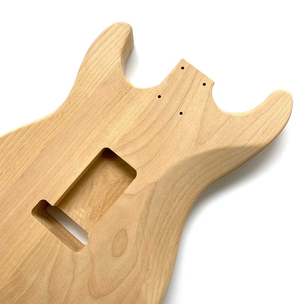 Custom Electric Guitar Body Alder Unfinished ST Guitar body for DIY Electric Guitar Kit