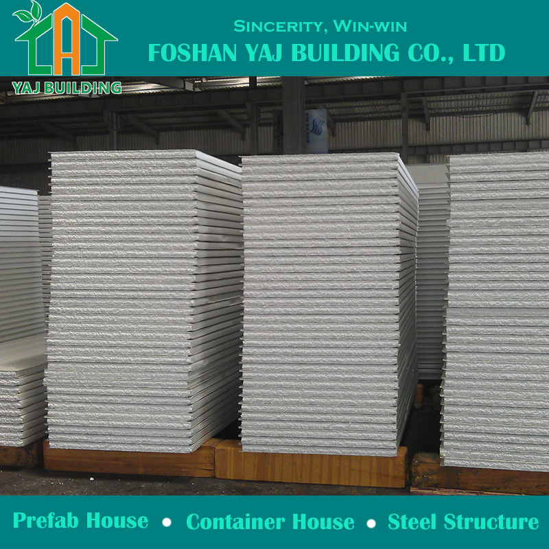 Factory customized high density Insulated sandwich roof panels EPS/rock or glass wool/PU sandwich panel for outdoor house