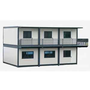 Low cost prefab house cabin sandwich panel flat pack container house