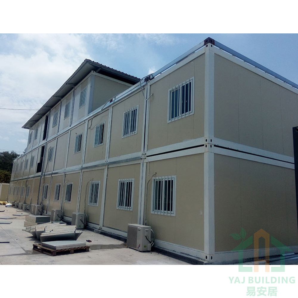 Low cost prefab house cabin sandwich panel flat pack container house