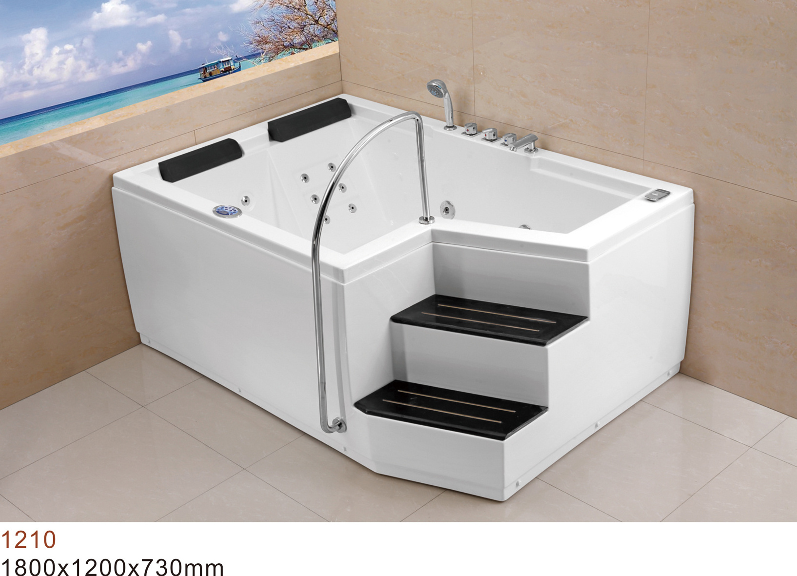 Air jet bubble corner bathtub hydro quality luxury cheap spa whirlpool bathtub