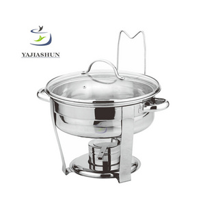 Economic Chafing Dish Stainless Steel Hotel Chafer Buffet Food Warmer Hotel Restaurant Round Chafing Dish Food Warmer