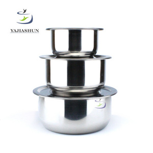 6PCS Professional Stainless Steel Thailand Curry Cooking Pot Set With Lid Stainless Steel Soup Bowls Cookware Set