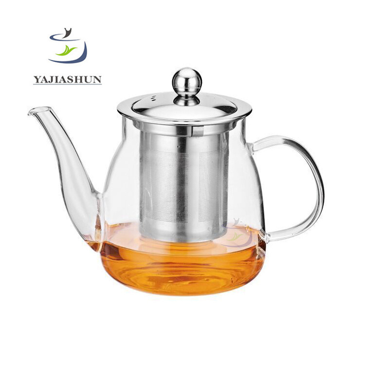 600ml Glass Turkish Coffee Pot Induction Glass Tea Pot Tempered Glass Kettle