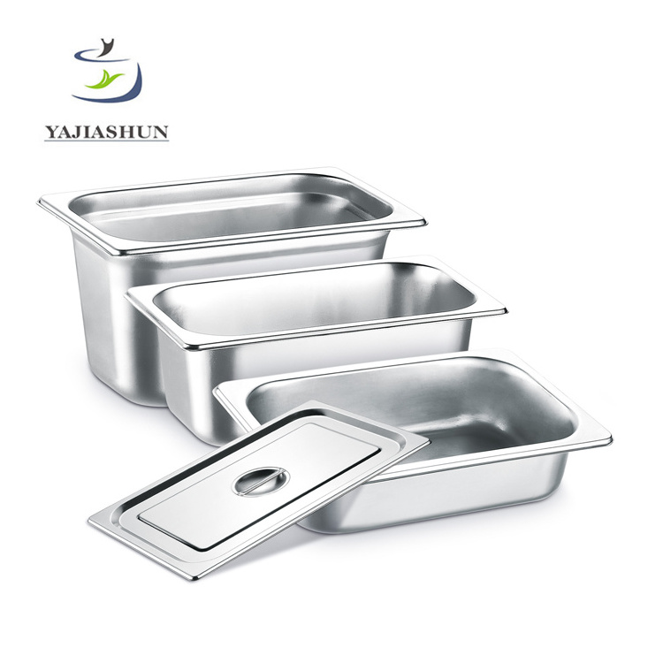 Hotel Catering Equipment American Style Stainless Steel 1/3 GN Pan Food Pans Stainless Steel Ice Cream Container