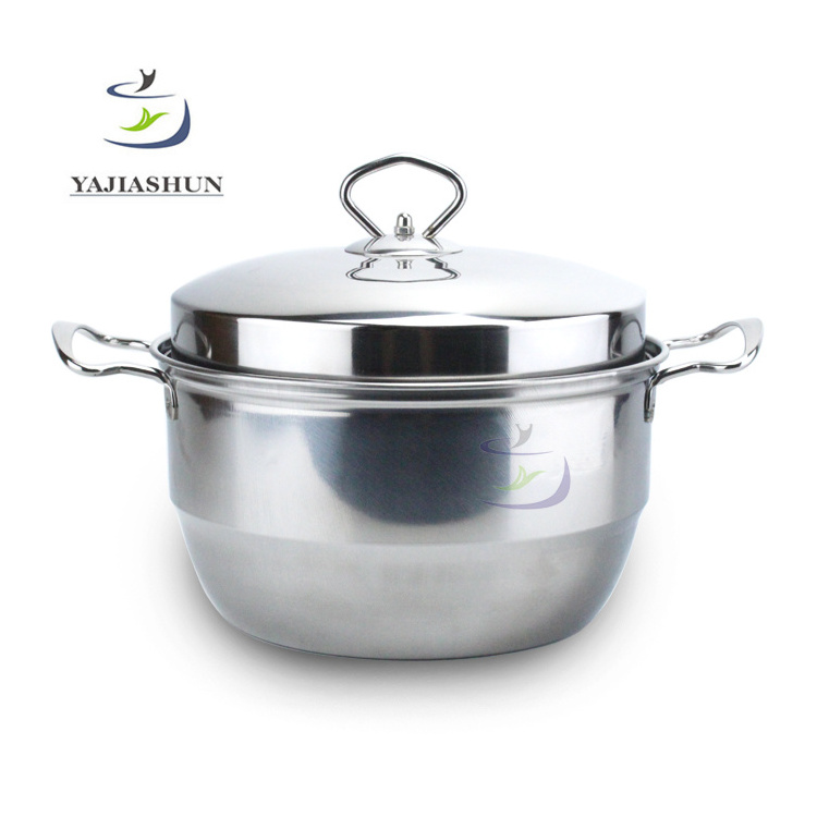 Cheaper Stainless Steel Casserole & Sauce Pan Kitchen Stock Pots With  Stainless Steel Lid And Steamer