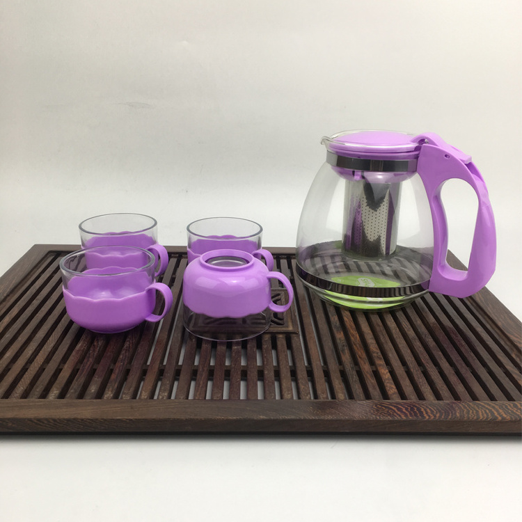 900ml Korean Glass Teapot Glass Tea Set Glass Pot With Stainless Steel Infuser