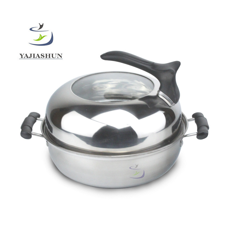 New Design Chinese Stainless Steel Steamer Pot / Stock Pot 28cm Food Steamer for Dumpling Bread