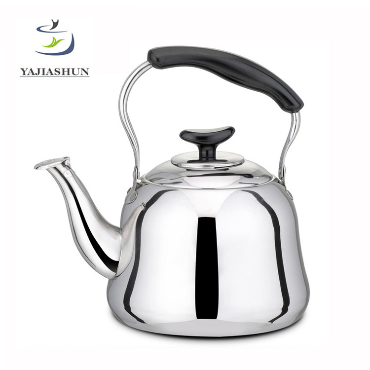 Cheaper Printed Colorful Stainless Steel Whistling Kettle Teapot Flat Water Pots & Kettles