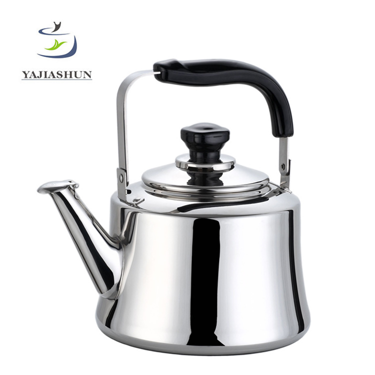 Cheaper Printed Colorful Stainless Steel Whistling Kettle Teapot Flat Water Pots & Kettles