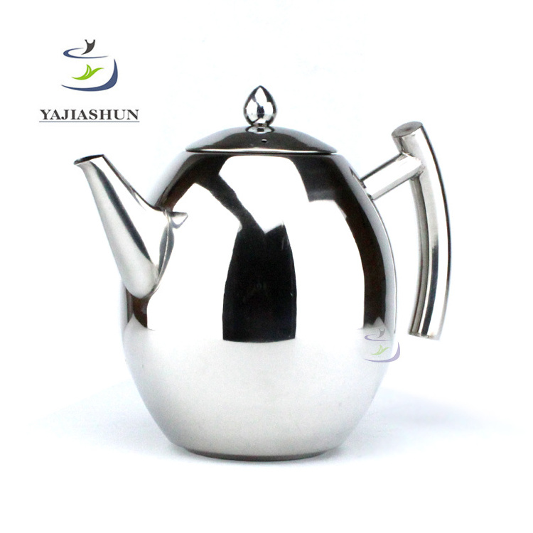 Top Grade Oval Stainless Steel Chinese Tea Kettle Coffee Pot With Filter Water Pots & Kettles