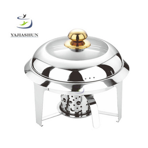 Wholesale commercial chafing dishes buffet stainless steel small buffet chafing dishes hot pot seafood pot with alcohol burners