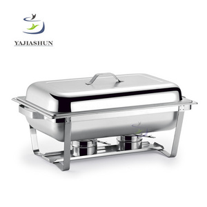 Wholesale chafing dish rectangle buffet food warmer stainless steel chafing dishes for hotels and restaurants