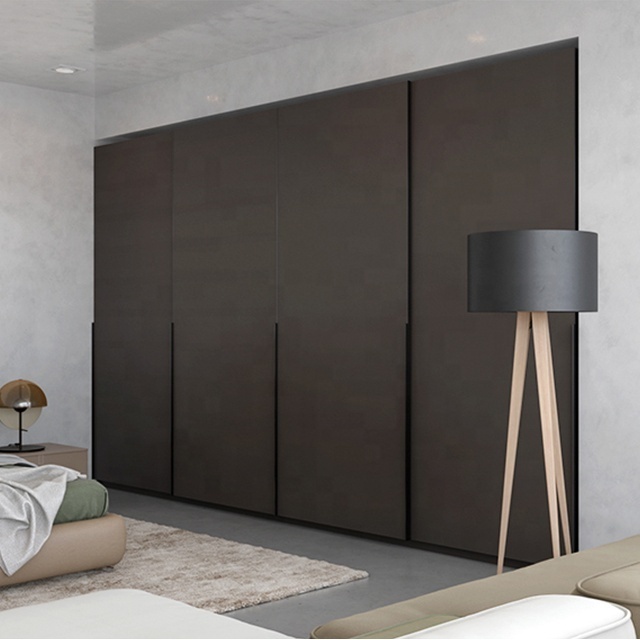 Sliding doors modular bedroom wardrobe cabinet with drawers