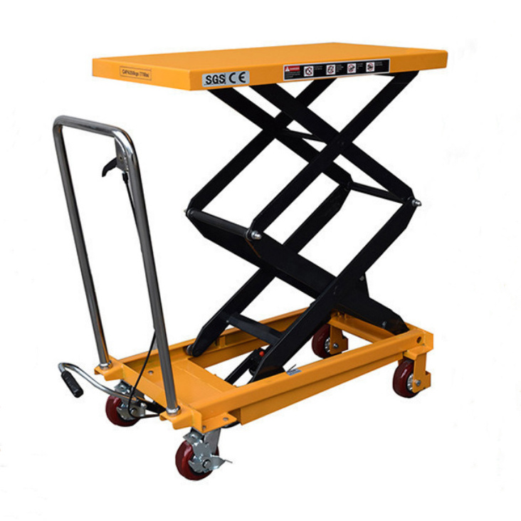 Lifting Platform 500kg Manual Mobile Hydraulic Scissor lift Table Truck 800kg