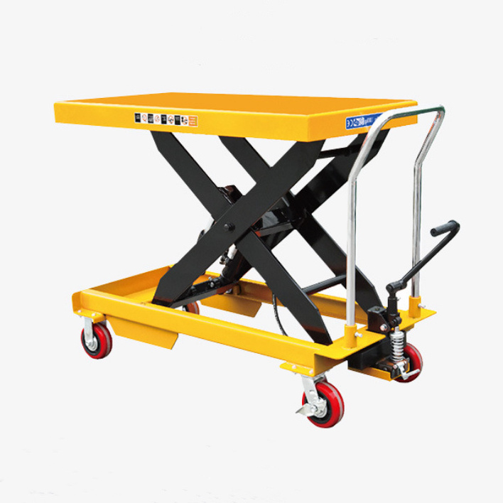 Lifting Platform 500kg Manual Mobile Hydraulic Scissor lift Table Truck 800kg