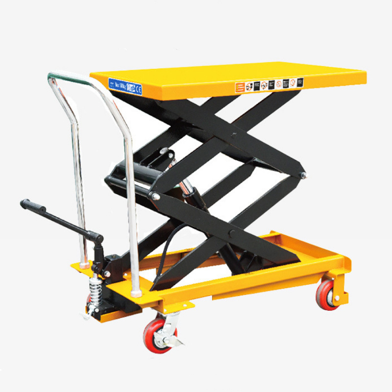 Lifting Platform 500kg Manual Mobile Hydraulic Scissor lift Table Truck 800kg