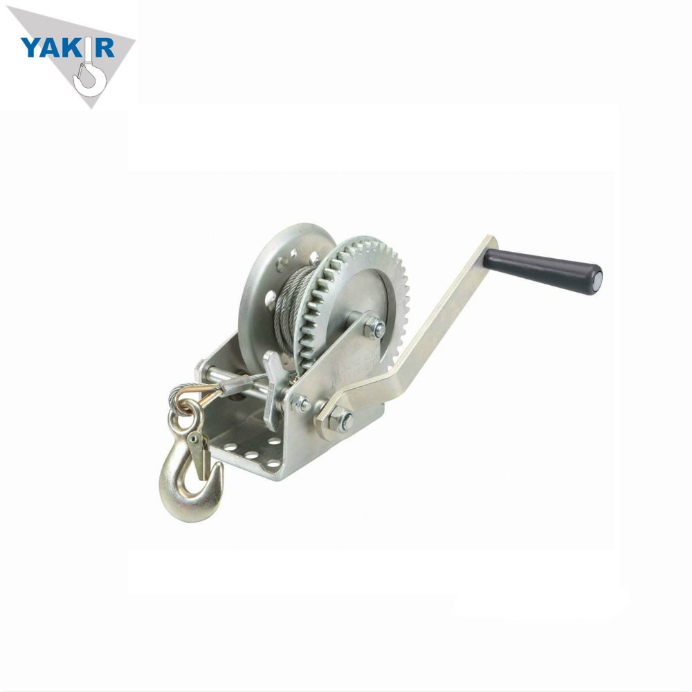 Industrial portable lifting hand operated winch manual hand winch 1200lbs