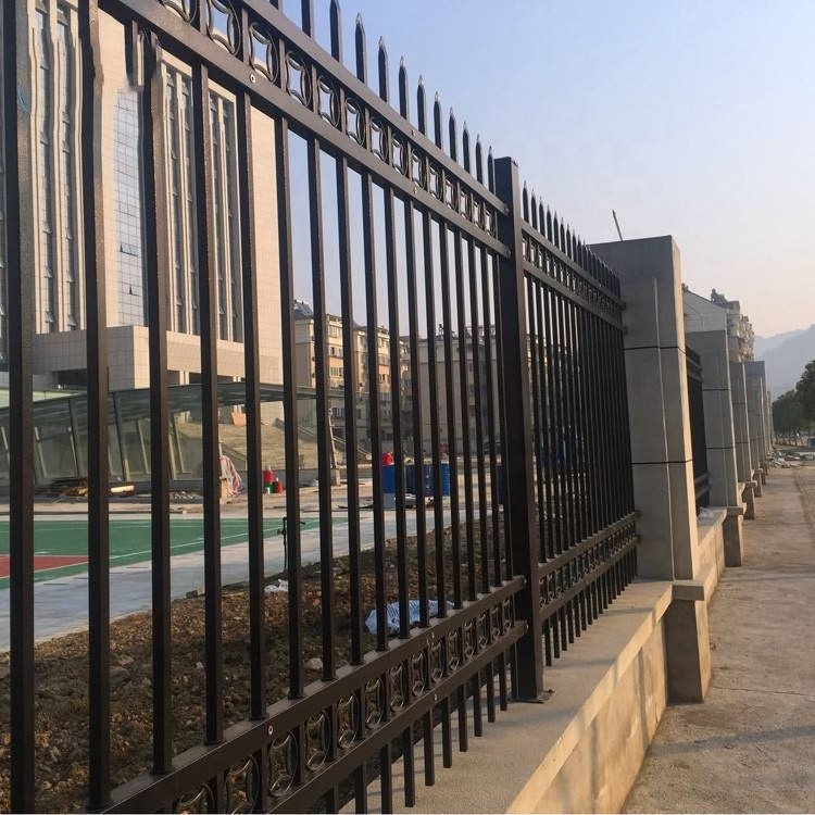 Cheap High Quality Designs Aluminum Picket Fence Metal Wrought Iron Fence Panels