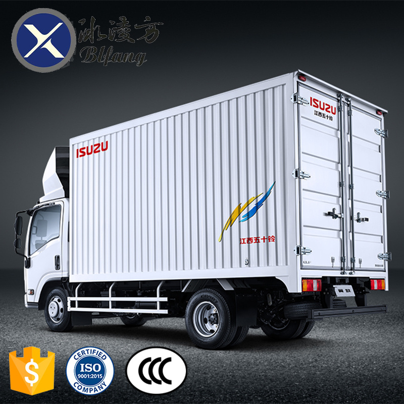 Free customization logo color ISUZU Light Truck 5T 170HP 4x2 Euro 2 3 4 5 6 truck box body Lorry close Van Cargo Truck