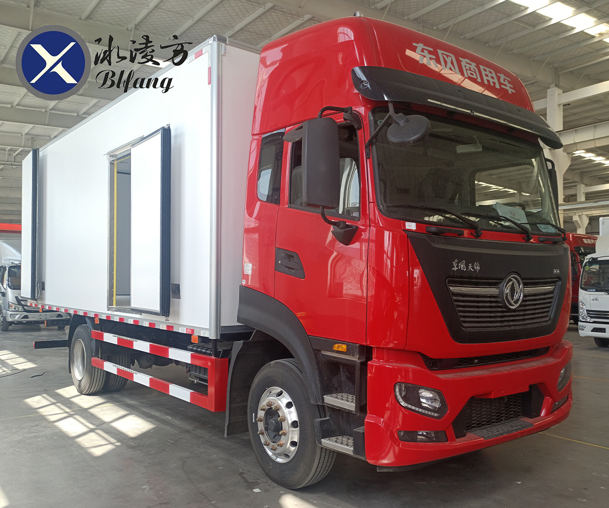 DONGFENG Tianjin KR PLUS Transport Food fish keep warm Freezer Van Heavy Refrigerated Truck